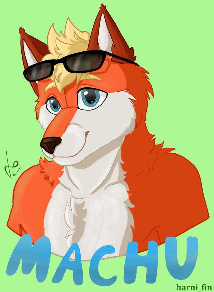 A badge commission for @toredogi. Character belongs to @matsu_piksu.